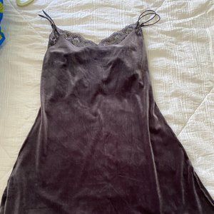 Free People Velvet slip dres